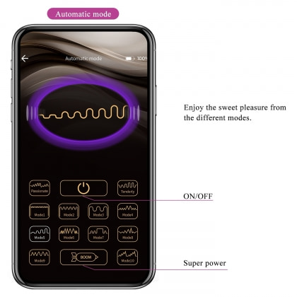 Vibrator Ou Catalina Control Bluetooth Reîncărcabil Din silicon Roz