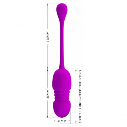 Ou Vibrator Reîncărcabil 12 Moduri cu Telecomandă Mov