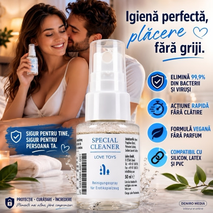 Pachet Parfum Feromoni PheroFem 15ml + Special Cleaner Love Toys 50ml