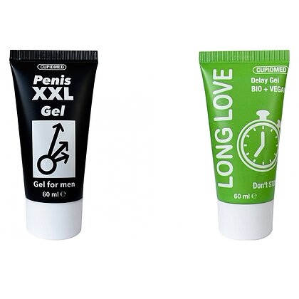 Pachet Gel Ejaculare Precoce Long Love 50ml + Gel Mărirea Penisului Mr XXL Gel 50ml