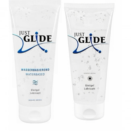 Pachet Lubrifiant Just Glide Anal 200ml + Lubrifiant Just Glide Waterbased 200ml