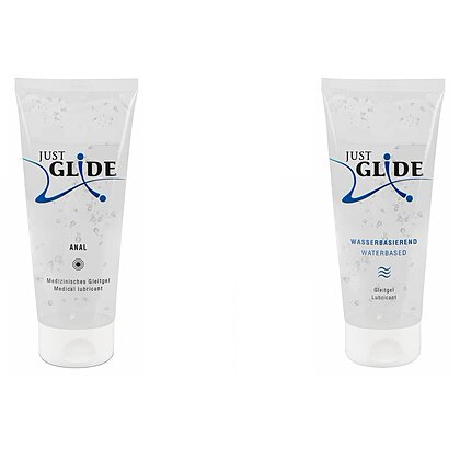 Pachet Lubrifiant Just Glide Anal 200ml + Lubrifiant Just Glide Waterbased 200ml