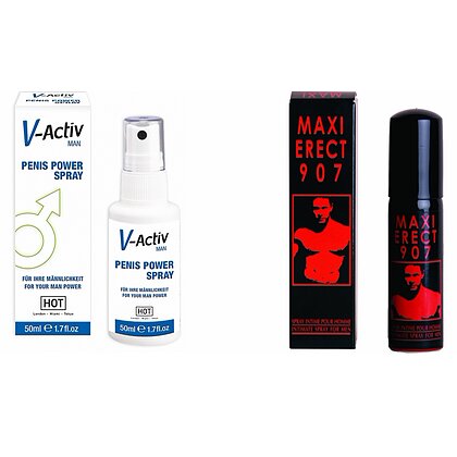 Pachet Spray V-activ Penis Power For Men 50ml + Spray Pentru Potență Maxi Erect 907