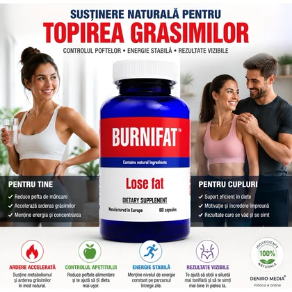 Pastile Burnifat Arderea Grăsimilor 60buc