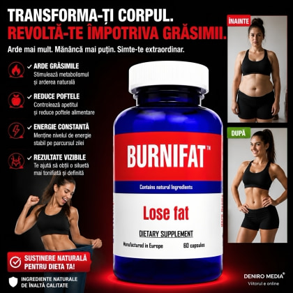 Pastile Burnifat Arderea Grăsimilor 60buc
