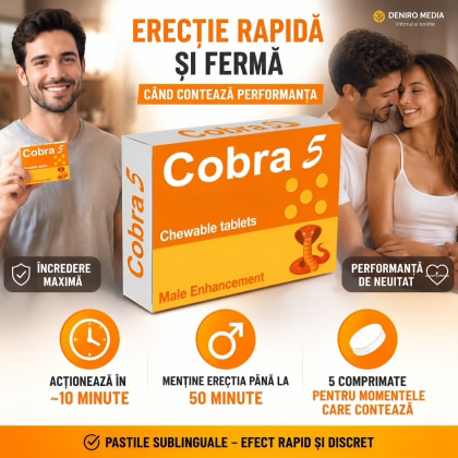 Pastile Cobra Pentru Erecție 5buc