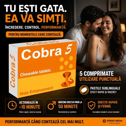 Pastile Cobra Pentru Erecție 5buc