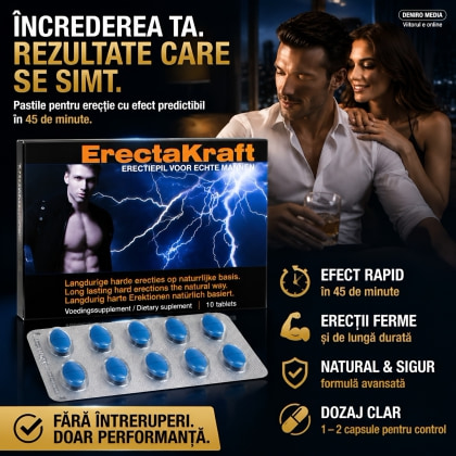 Pastile Erecție ErectaKraft 10 capsule