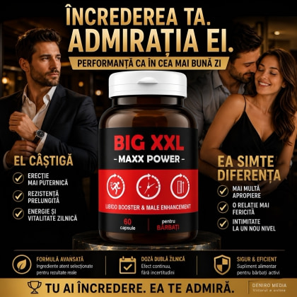 Pastile Erecție Și Potență Big XXL Max Power 60 capsule