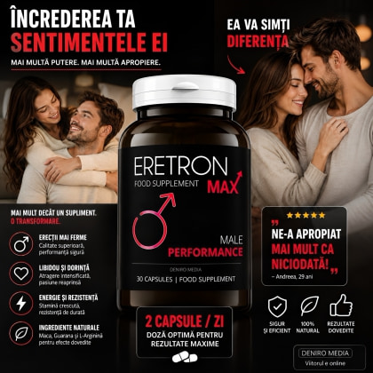 Pastile Erecție Și Potență Eretron Max 30 capsule