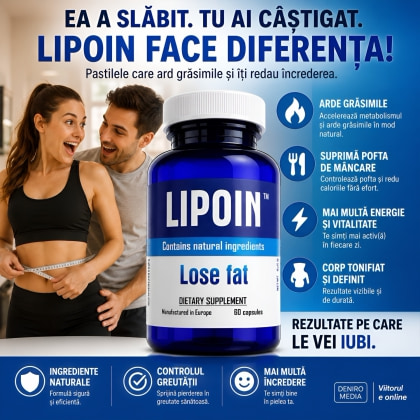 Pastile Lipoin Pentru Arderea Grăsimilor 60buc