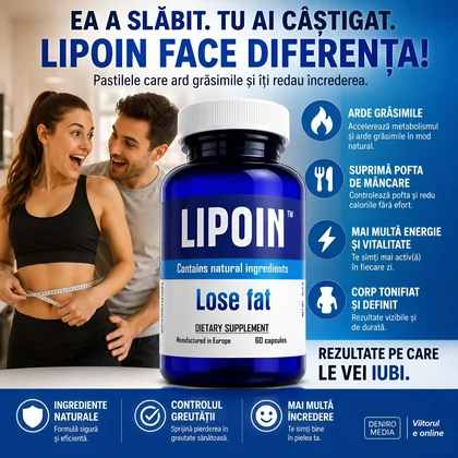 Pastile Lipoin Pentru Arderea Grăsimilor 60buc