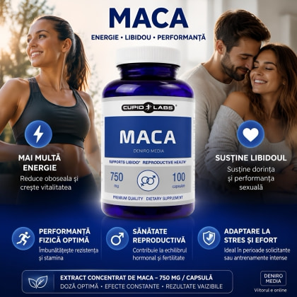 Pastile Maca 750mg 100 capsule