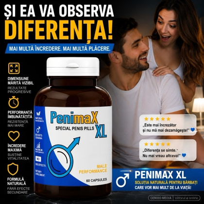 Pastile Mărirea Penisului Penimax XXL 60capsule
