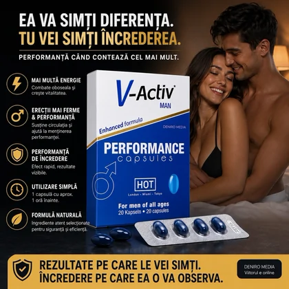 Pastile Potentă V-Activ Pentru Bărbați 20buc
