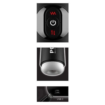 PDX Elite Moto-Milker – 10+10 Moduri, Reîncărcabil, Discret Alb