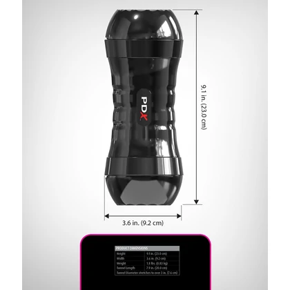 PDX Extreme - Masturbator Dublu 2 Capete, Auto-lubrifiere