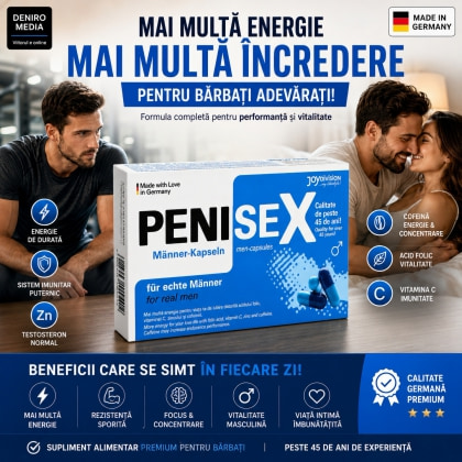 Penisex Capsule Pentru Erecție Puternică 40buc