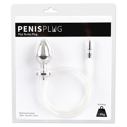 Penisplug Și Dop Anal Jocuri Umede Argintiu