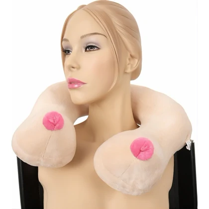 Pernă Cervicală Plush cu Formă de Sâni
