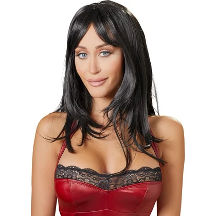 Perucă Cottelli Collection Long Black Wig