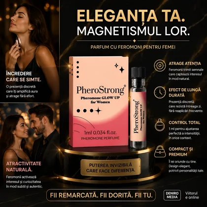 PheroStrong Glow-Up Pentru Femei — Parfum Discret 1 ml