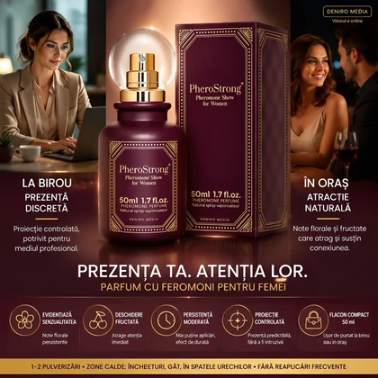 PheroStrong Show — Parfum Femei 50 ml, Floral-lemnos