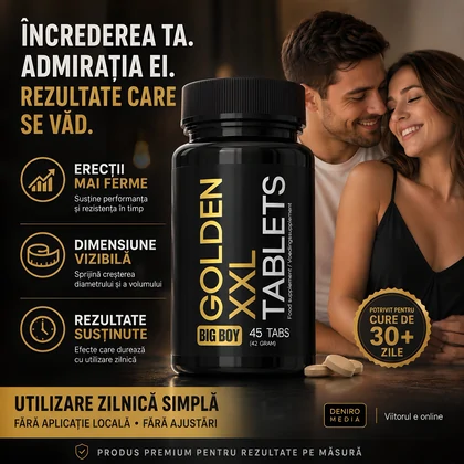 Pilule Mărire Penis Aurie XXL 45capsule