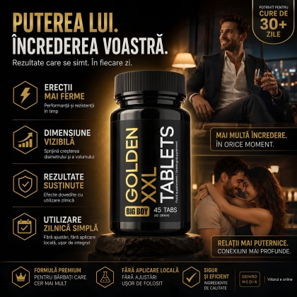 Pilule Mărire Penis Aurie XXL 45capsule