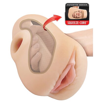 Pipedream Masturbator Squeeze cu Vibrații