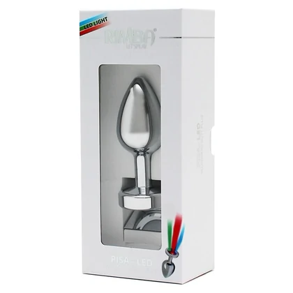 Pisa Anal Plug with LED Lights Gri