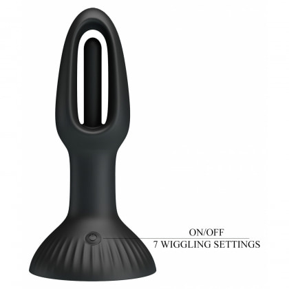 Pretty Love Hubert Vibrator Anal cu 7 Moduri Wiggling Negru