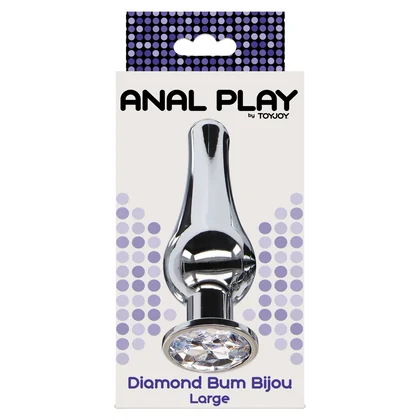 Plug Anal Diamond Bijou Large Argintiu
