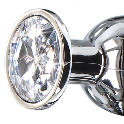 Plug Anal Diamond Bijou Large Argintiu