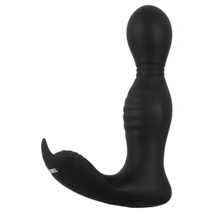 Plug Anal RC 2 Funcții, Rotativ și Vibrant Negru