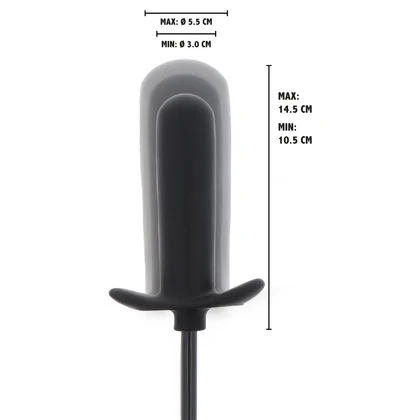 Plug Anal Umflat Starter Negru Reglabil 3–5.5 cm