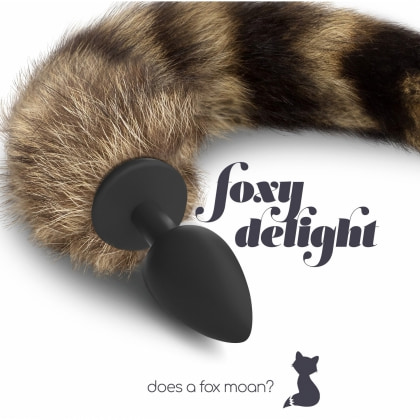 Crushious Foxy Delight Plug Anal cu Coadă 30 cm Negru