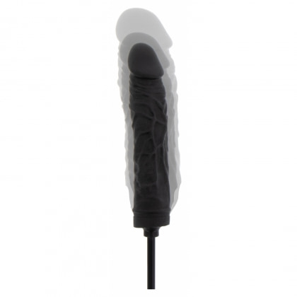 Plug Gonflabil 18cm Negru Silicon 100% și Supapă Rapidă