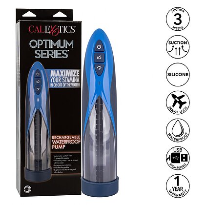 Pompă Penis Rechargeable Waterproof Albastru