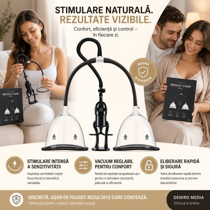 Pompă Vacuum Pentru Bust Stimulare Delicată