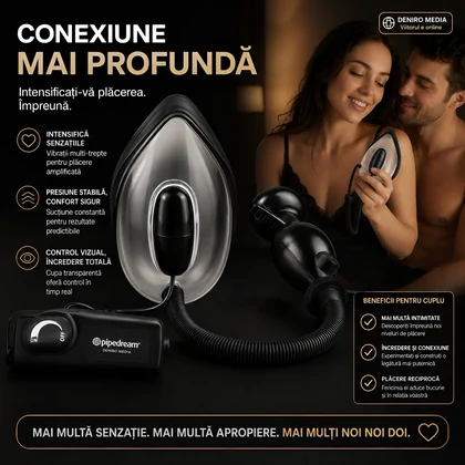 Pompă Vagin Și Clitoris Cu Vibrații Transparent