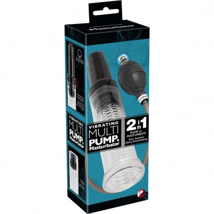 Pompă Vibrating Multi Pump Și Masturbator Transparent