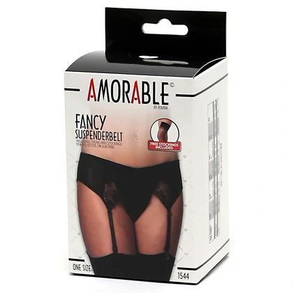 Portjartier Cu Dresuri Amorable Isabella Negru S-L