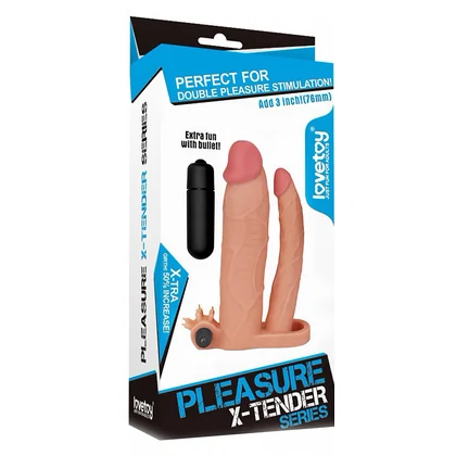Prelungitor Dublu Penis Add 3 Vibrating