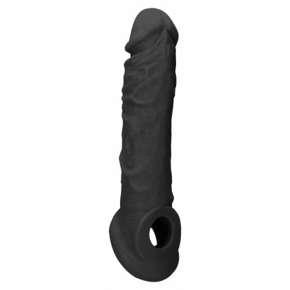 Prelungitor Penis Sleeve RealRock 21cm Negru