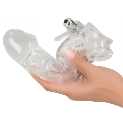 Prelungitor Penis Vibrator Crystal Skin Transparent