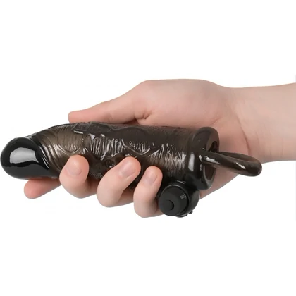Prelungitor Penis Vibrator Regular Fit Negru