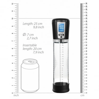 Premium Rechargeable Automatic LCD Pump - Transparent