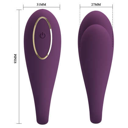 Pretty Love August Vibrator cu Aplicație 12 Funcții Mov