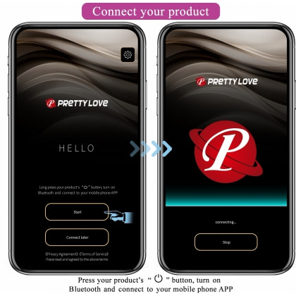Pretty Love August Vibrator cu Aplicație 12 Funcții Mov